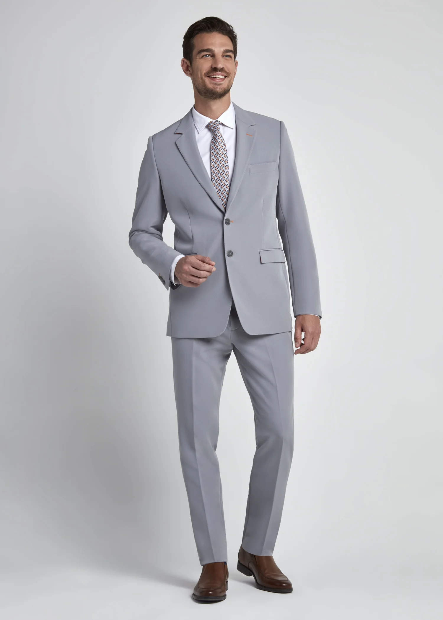 Nautic suit in grey, detail