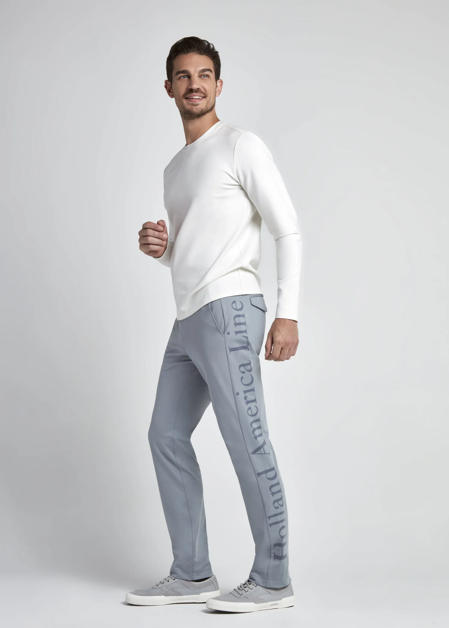 The Voyage crew knit, styled